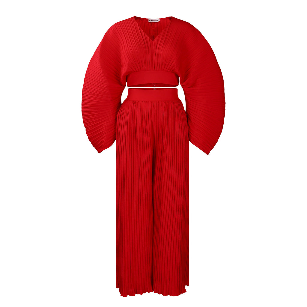 Top Wide Leg Trousers Two-piece Set