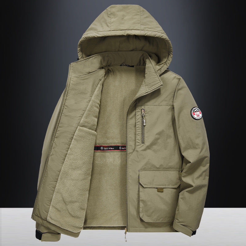 Winter Men Windproof Cotton Jacket