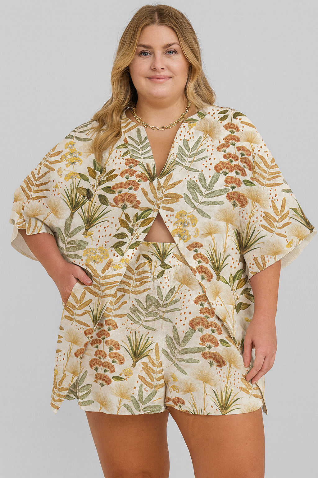 Women's Printed Pajamas Home Wear Casual Suit