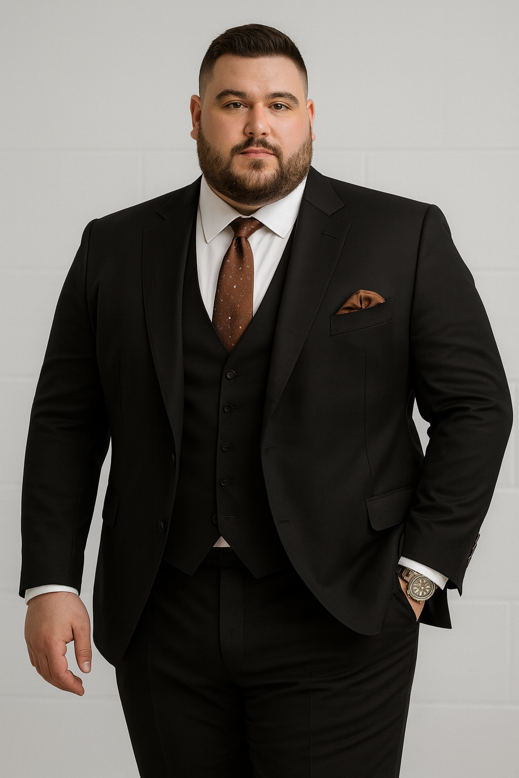 Chic Men's Casual Business Wedding Three-piece Suit