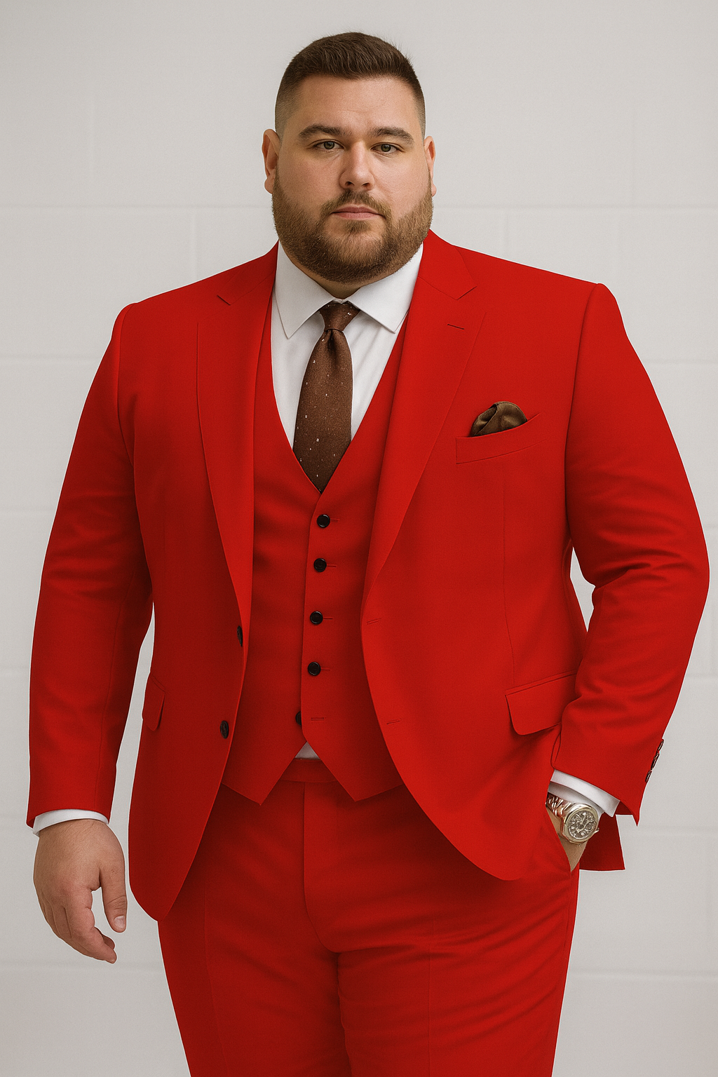 Chic Men's Casual Business Wedding Three-piece Suit