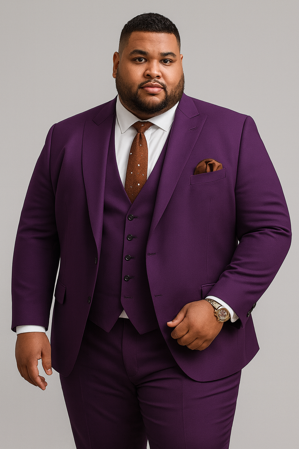 Chic Men's Casual Business Wedding Three-piece Suit