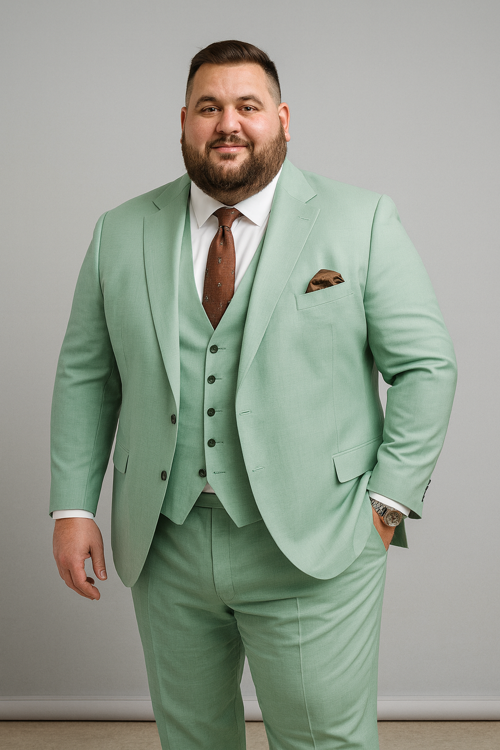 Chic Men's Casual Business Wedding Three-piece Suit
