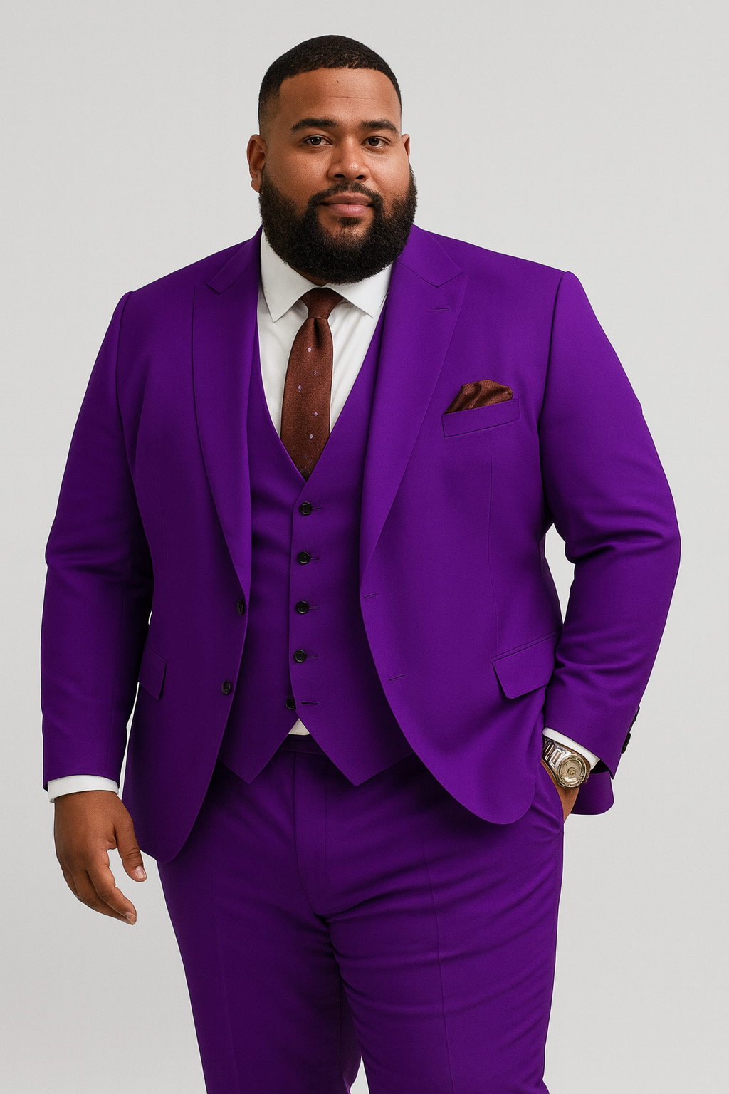 Chic Men's Casual Business Wedding Three-piece Suit