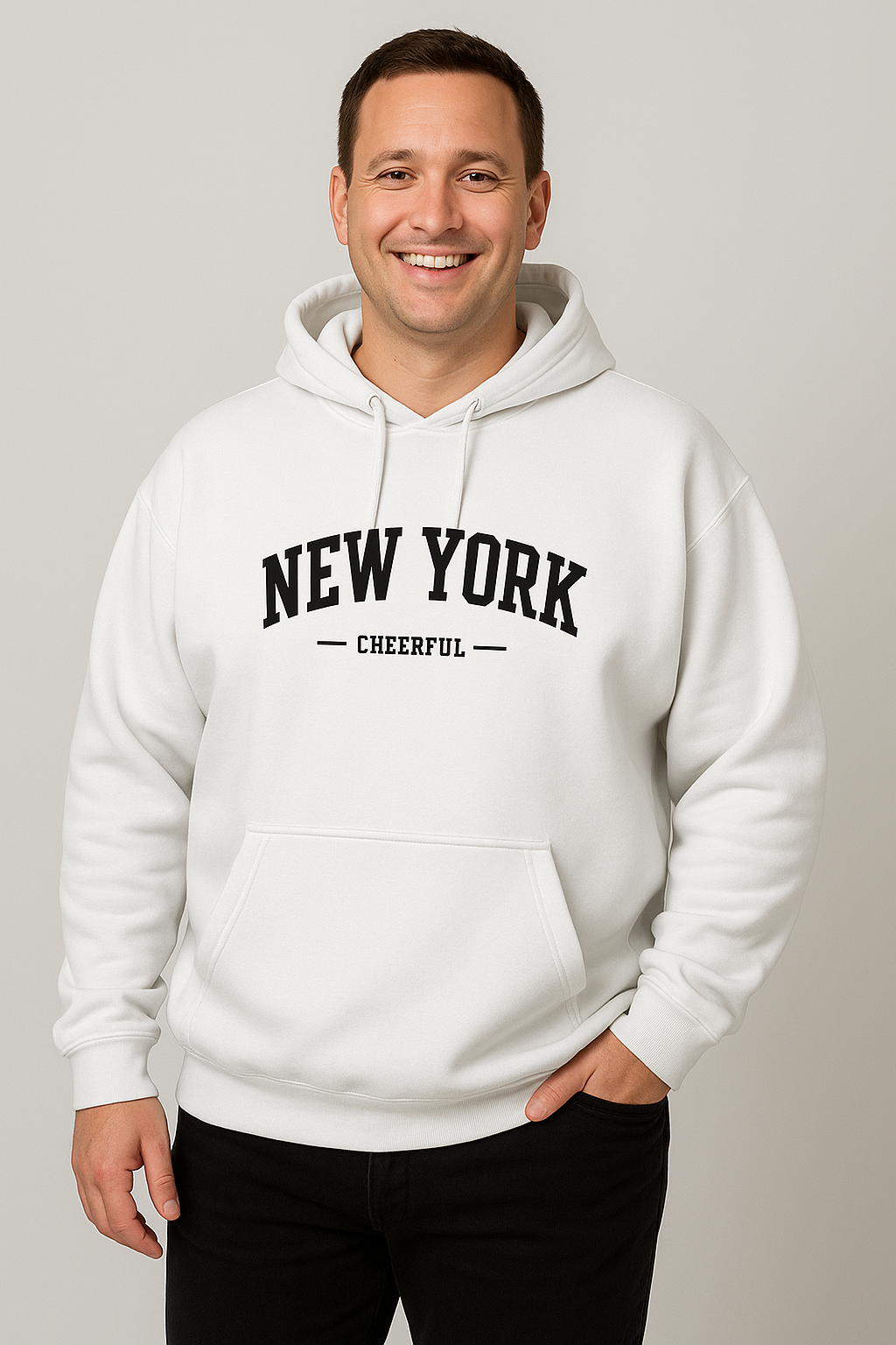 Men's Casual American-style Retro Loose Hooded Sweater