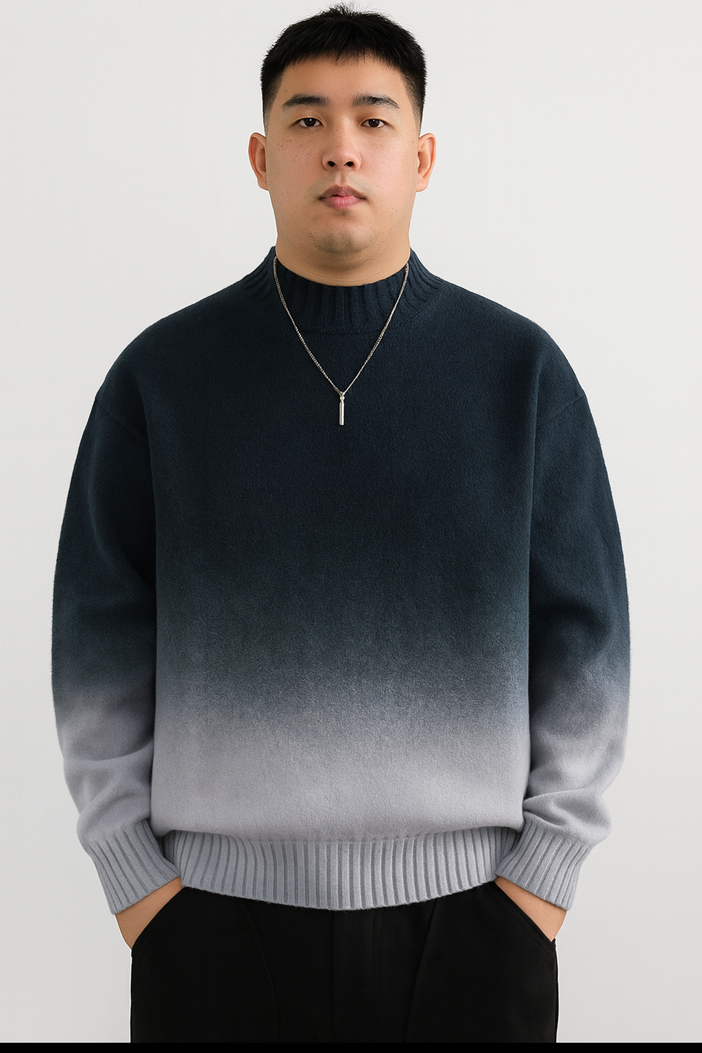 Fashion Personality Gradient Sweater Men