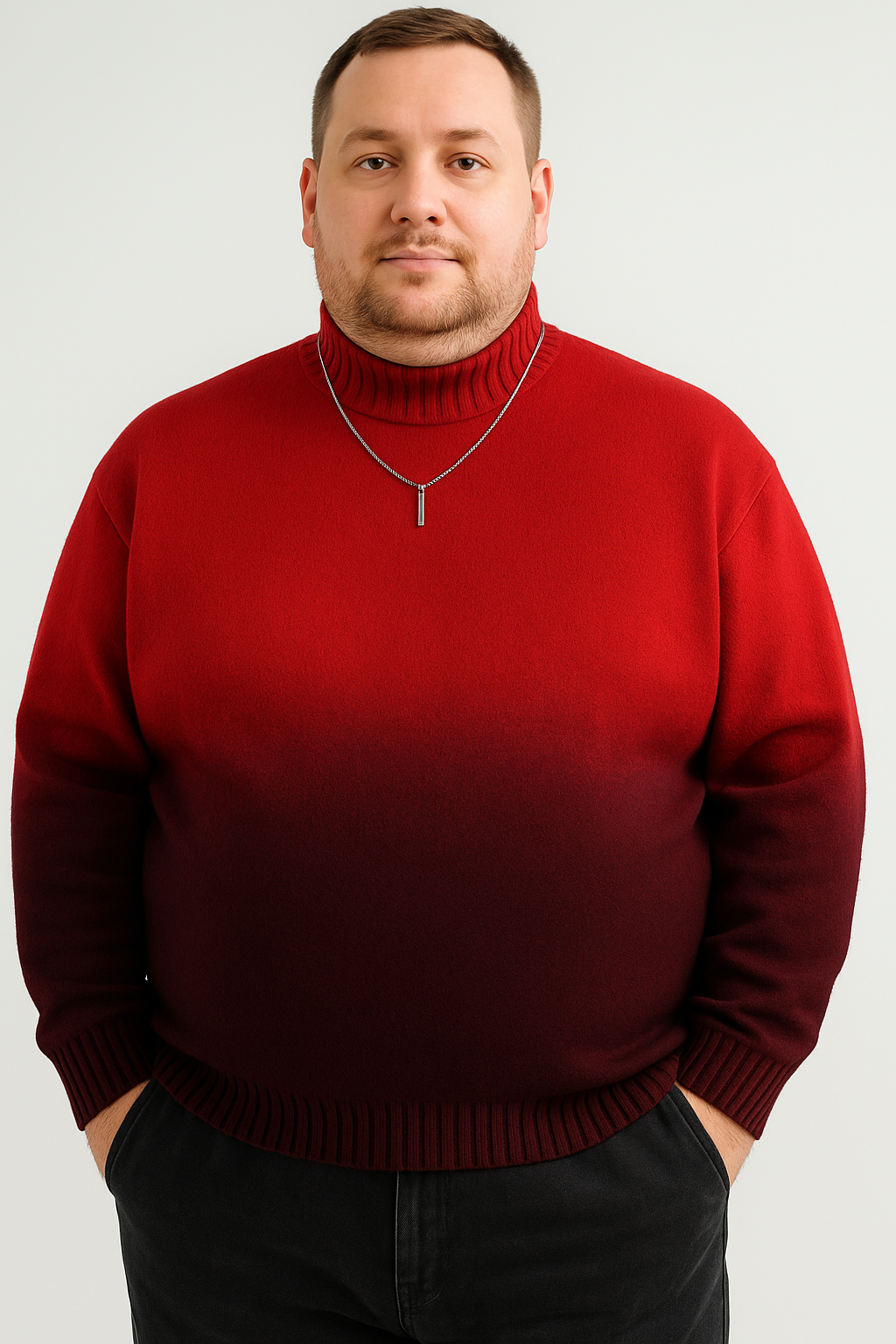 Fashion Personality Gradient Sweater Men